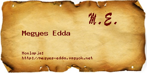 Megyes Edda névjegykártya